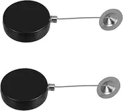 POPETPOP 2pcs Retractable Steel Cable Lock for Security Theft Wire Lock for Tv Remote Control Outdoor Travel and Protection with Locking Mechanism
