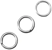 Rayher 2224421 Split Ring 7 mm Diameter Self-Service Bag/Pack of 10 Platinum