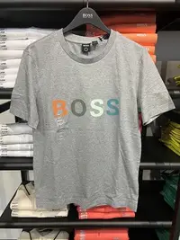 在飛比找Yahoo!奇摩拍賣優惠-HUGO BOSS/胡戈波士 男士夏季新款舒適透氣圓領短袖T