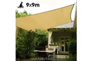 Wallaroo Square Shade Sail - 9m x 9m - Sand