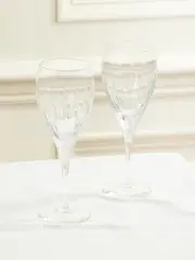 [Christofle] Christofle - Iriana Set Of Two Crystal Water Glasses - Clear - One size One size Neutrals