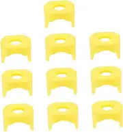 KICHOUSE Simple Bus Button Protectors 10pcs Set Emergency Button Covers Plastic Lid for Safety Waterproof Fireproof