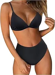 [Generic] Romper Swimsuit Cover Set Bikini Swimwear Up Swimsuit Swimwear Women Padded Push Beachwear Bandeau Swimwears Tankinis Set Swimwears Tankinis Set Sunflower Halter Top Bikini