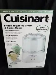 Cuisinart 1.5 Quart Automatic Ice Cream Maker Frozen Yogurt Sorbet Model Ice-20