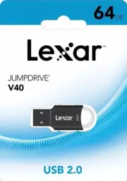 Lexar 64GB JumpDrive V40 USB 2.0 Flash Drive Memory Stick Pen Drive PC Mac