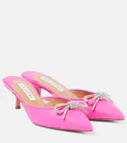[Aquazzura] Aquazzura Parisina 50 crystal-embellished mules AU 7.5 pink