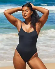 [Topanga] Topanga Women's Sacha One Piece Bathing Suit in Black Size 14 14 Black
