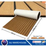 Boat Decking Sheet for Yacht Teak Brown Nonslip EVA Foam Marine Flooring Carpet