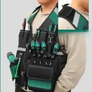 Electrician Tool Vest Tools Holder Breathable Multi Pockets Multifunctional