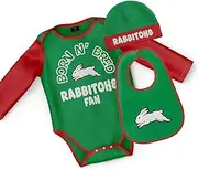 NRL 3 Piece 'Born & Bred' Set - South Sydney Rabbitohs - Infant - Baby - Infant Size 0