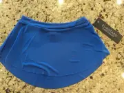Eurotard Womens High Low Pull On Mini Ballet Skirt 06121 Royal Blue size S