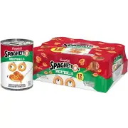 (12 Pack) SpaghettiOs Canned Pasta with Meatballs in Tomato Sauce, 15.6 Ounce