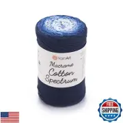 YarnArt Macrame Cotton Spectrum – 80% Cotton Multicolor Cord – 8.8 oz (250g),