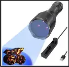 LUMENSHOOTER S3 365nm UV Flashlight with 3 LEDs, Rechargeable Black Light Torch
