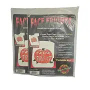 VTG Face Frights DIY 1992 Trick Or Treat Pumpkin Iron Transfer Glow Dark 2 Packs