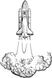 Temporary Tattoo,Spaceship Taking Off,Spaceship Tattoos,Resilience,Real Tattoo Look,Water-Resistant,Lasts 1-2 Weeks,18 x 11 cm
