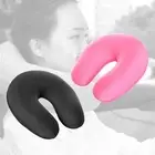 shamjina 2x Micro Bead Travel Pillow Memory Foam Neck Pillow Headrest for