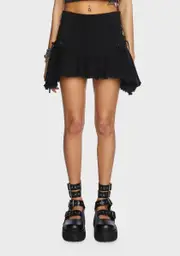 [Current Mood] Can't Knock Me Down Lace-Up Skirt