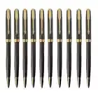 10Pcs Parker Sonnet Series Ballpoint Pen Matte Black Fine Nib Blue Ink