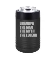 Can Bottle Cooler Insulated Drink Holder Grandpa The Man Myth Legend Grandfather