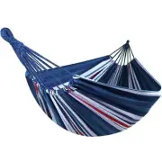 ITOPFOX Portable Fabric Hammock with Tree Straps and Travel Bag in Multi-Colored