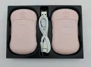 Pink Hand Warmers Rechargeable 2 Pack Hunting Camping USB -C