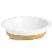 Ceramic Pie Pan, 9 Inch Quiche Pie Dish for Baking, Apple Pie, Tart, and Cake...