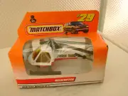 1997 MATCHBOX SUPERFAST #29 FIRE DEPT. HELICOPTER NEW IN DAMAGED BOX
