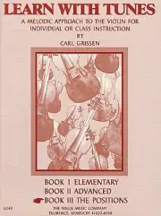 Learn with Tunes Book 3 A Melodic Approach to the Violin NEW 000412803