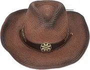 Beavorty western hat Womens Sun Straw rodeo western hats straw fedora hats mens beach hat hat men panama hat hawaiian outfits women cowgirl hat spring Miss summer hat Coffee