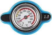 Generic Thermostatic Radiator Cap Replace Parts 1.3 Bar Auto Part Temperature Measuring with Water Temp Meter Water Tank Cap, Big Head