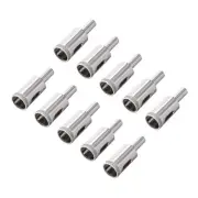 18mm Diamond Drill Bits Hole Saws for Glass Ceramic Porcelain Tiles 10 Pcs