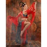 在飛比找蝦皮購物優惠-中國古典舞服裝 舞蹈表演服 古典舞練功服 身韻飄逸敦煌舞服裝