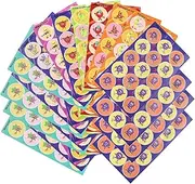 Wzenclave 36 Sheets Smelly Stickers Scratch and Sniff with 9 Unique Scents Motivational Reward Stickers for Teachers, Parents, Christmas, Birthday Party Favors & Decorations