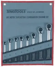 Teng Tools 6508RMM - 8 Piece Ratchet Spanner Set 8 - 19mm