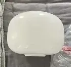 West Elm Sculptural Glass Shade, Large 14" 'Pebble' shape in 'Milk' color NEW