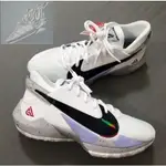 正品 NIKE ZOOM FREAK 2 EP "WHITE CEMENT" 白水泥 字母哥 2代 籃球鞋 現貨