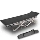Camping Portable Stretcher Single Foldable Folding Bed Mattress Recliner Mat - g