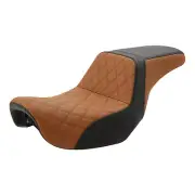 Driver Passenger Seat Fit For Harley Dyna Fat Bob Low Rider Super Glide 06-17 16