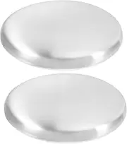 BUGUUYO Small Metal Soap Bar 2pcs Stainless Steel Odor Removing Soap for Kitchen Odor Control