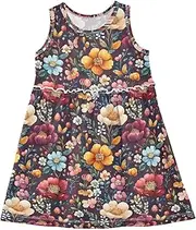 [Caihoyu] Toddler Girl Princess Dress Toddler Baby Swing Casual Short Sleeve Dress Summer Active Playwear, Multicolor12, 6 Years