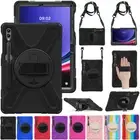 For Samsung Galaxy Tab S10 S9 S8 S7 Plus Shockproof Rotating Stand Case Cover