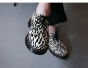 DR. MARTENS x WACKO MARIA 1461 Tiger Camo HAIR-ON SHOES MSRP$220 RARE FIND