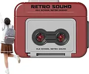 [Generic] Vintage Tape Recorder Keychain | Vintage Recorder Pendant Keychain Cassette Tape Shape Keychain Decoration for Car Keys, Backpacks, Handbags and Mobile Phones