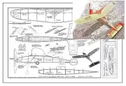 Comet Model Airplane Plans (FF): Jupiter 20" Span Rubber-Powered (1947)