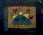 MAY Angel & flowers embroidery applique quilt block pattern Pieces of the Heart