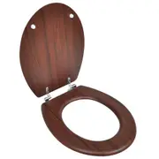 Wc Toilet Seat Mdf Lid Simple Design Brown Toilet Seats