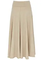 Extreme Cashmere N°313 Twirl Cashmere-blend Midi Skirt - Brown - One Size ONE SIZE