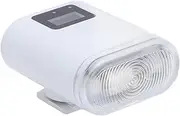 Single Touch On Camera Flash, TYPEC Rechargeable, 8 Level Brightness Portable Flash for Most Digital Cameras, with Built in Li Battery, 5600K Color Temperature, Screen Operated, (Black) (White)