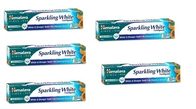 Himalaya Sparkling White Toothpaste For Whiter & Stronger Teeth (80g x 5 )FRSP